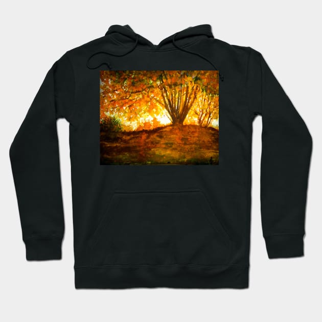 Fantasy Autumn tree Hoodie by redwitchart